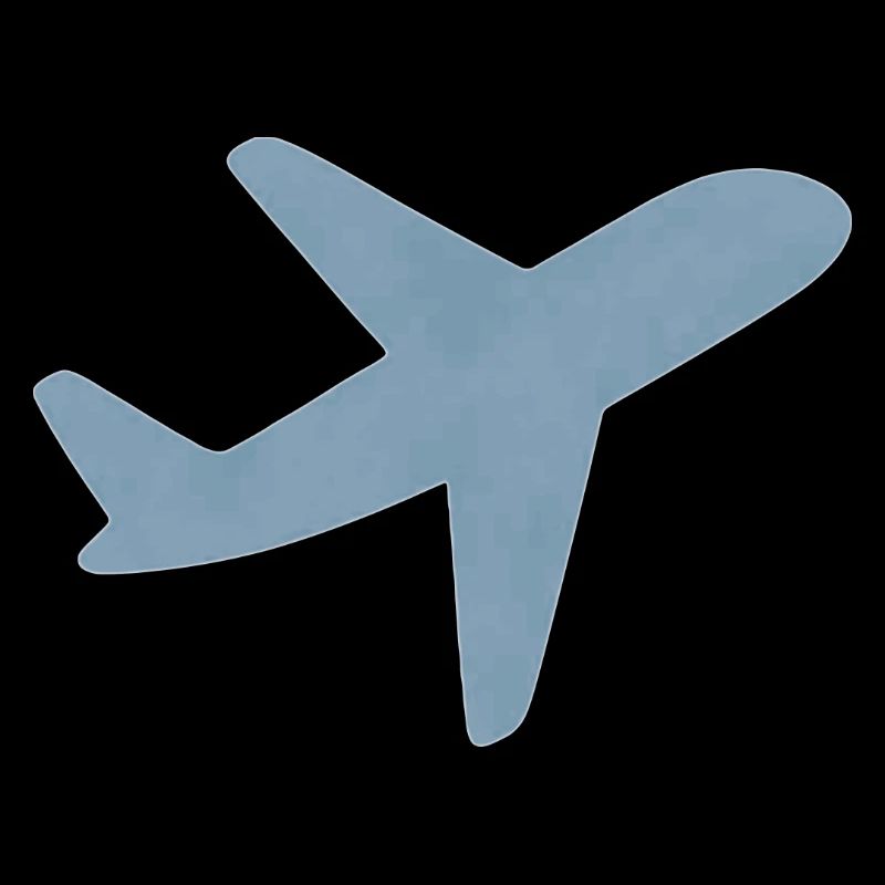 Blaues minimalistisches Flugzeug