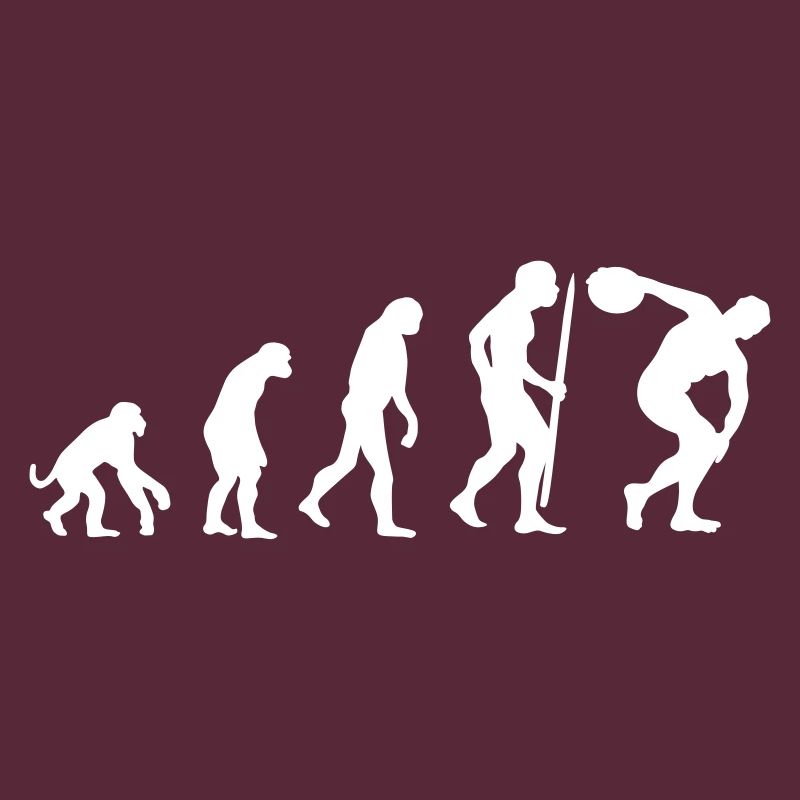 Evolution Diskuswurf Athlet Diskuswerfer