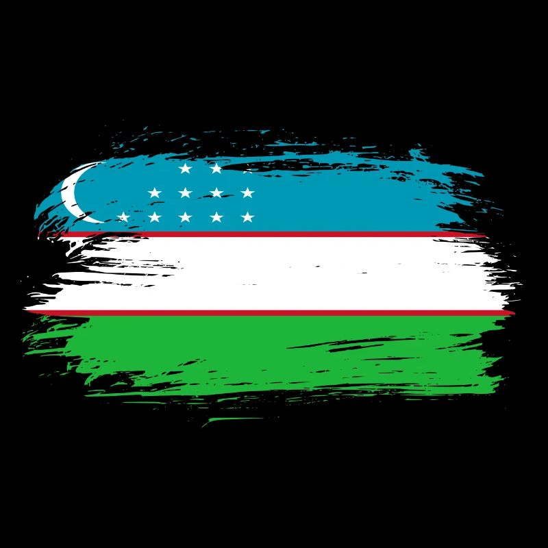 Drapeau drapeau Ouzbékistan