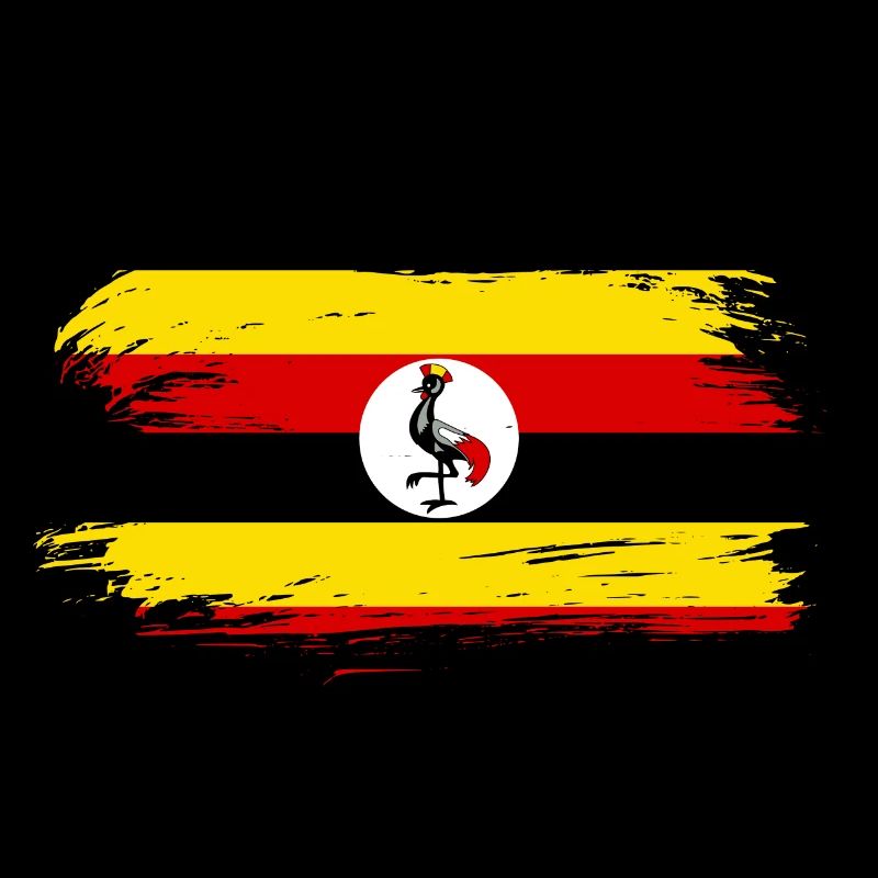Drapeau drapeau de l'Ouganda