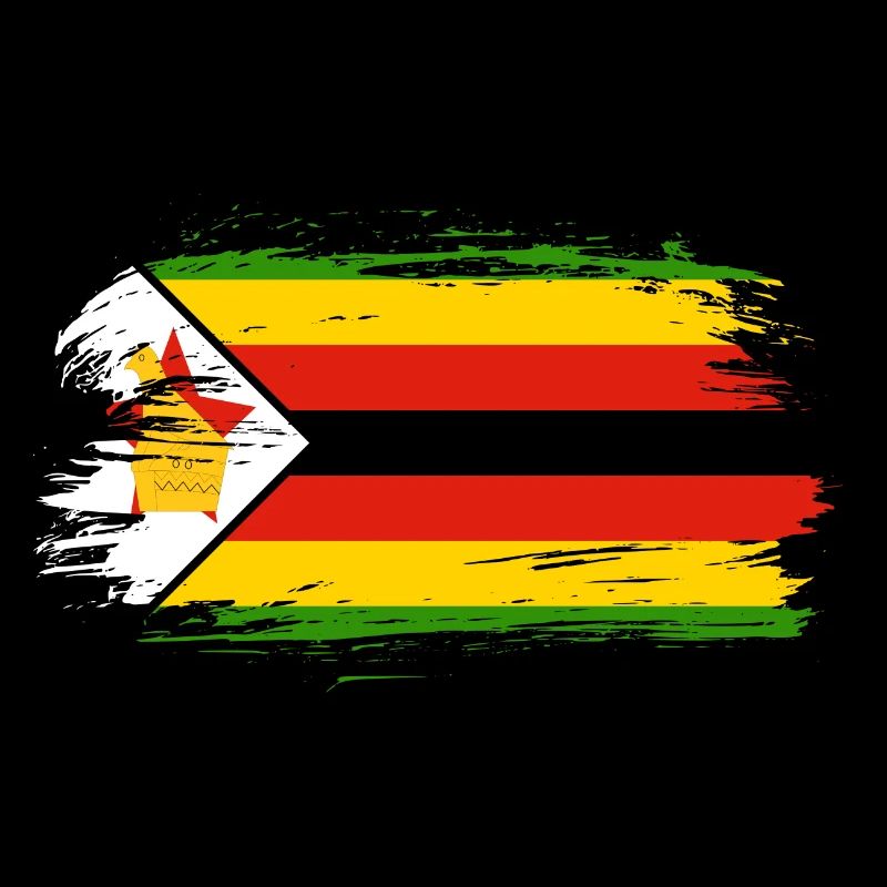 Bannière du drapeau du Zimbabwe
