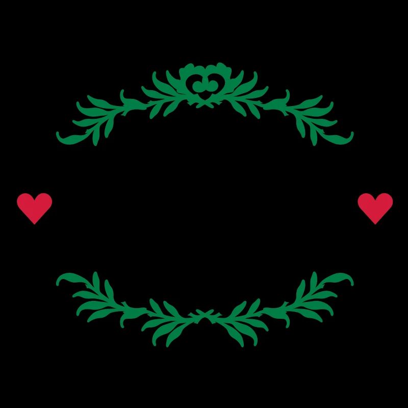 cadre de thym avec des coeurs / cadre de thym