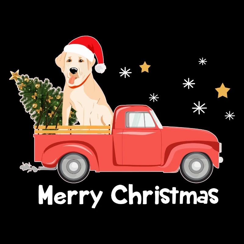 Labrador Weihnachts-Pickup