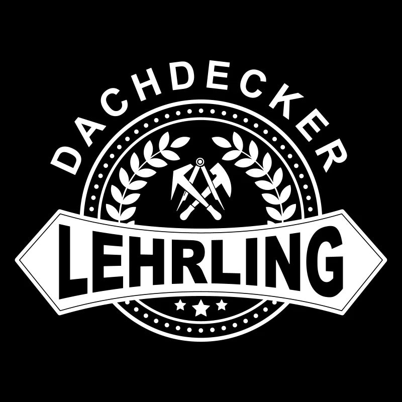 Dachdecker Lehrling Lorbeerkranz mit Zunftzeichen