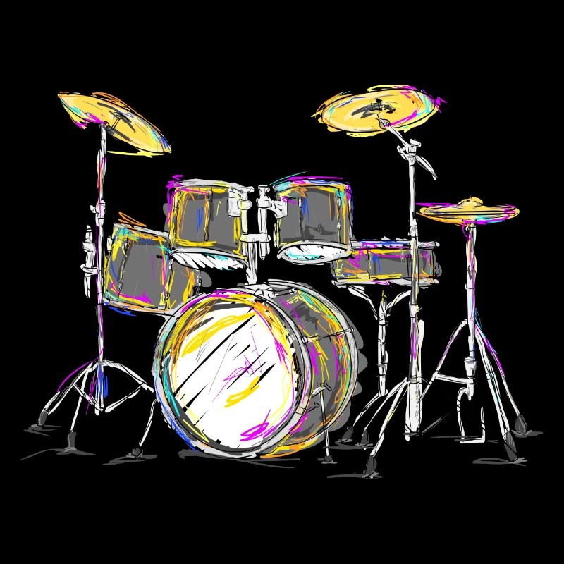 Colourful Drums art