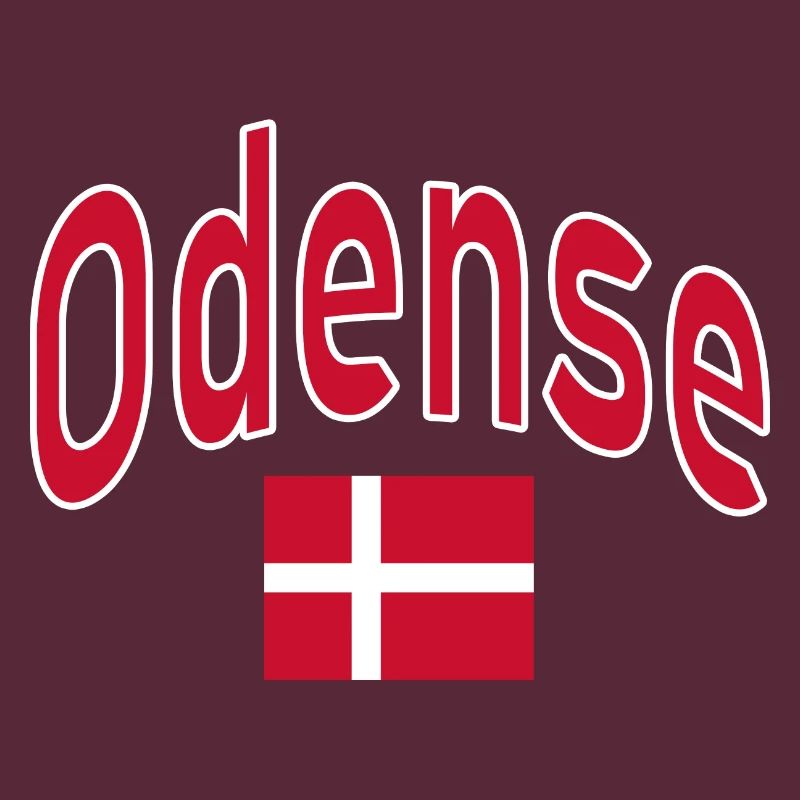 Drapeau d’Odense Danemark