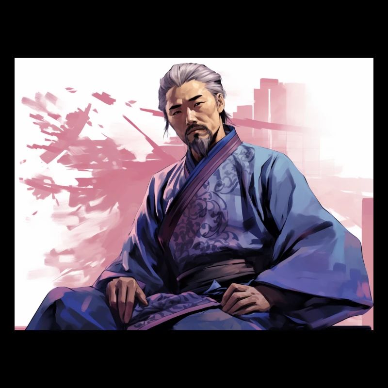 Japan Samurai sitzend Stark