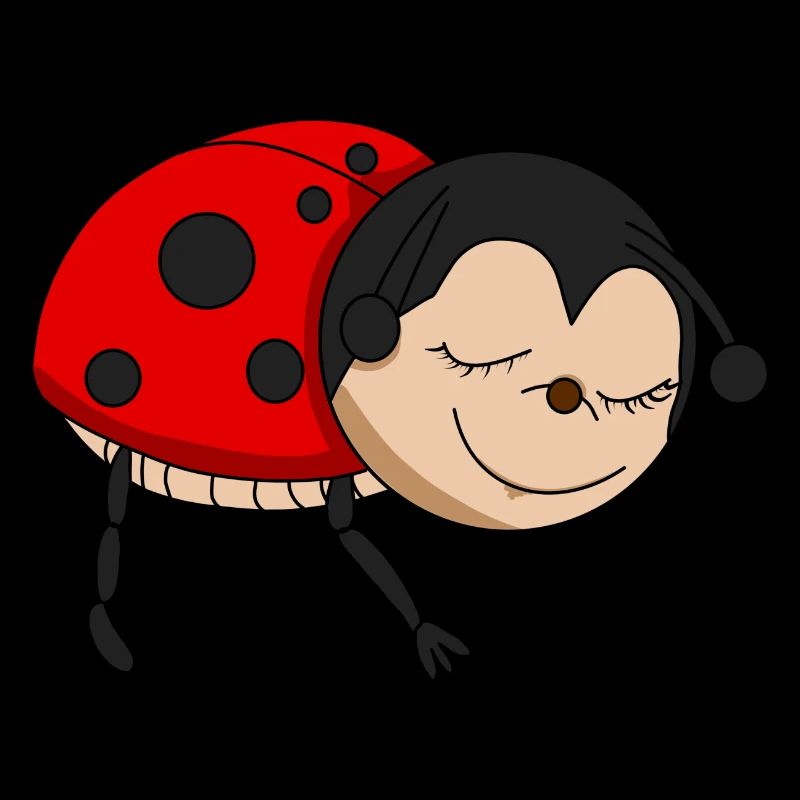 Marienkäfer schläft