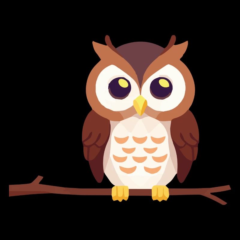 Uhu Eule Vogel auf Ast