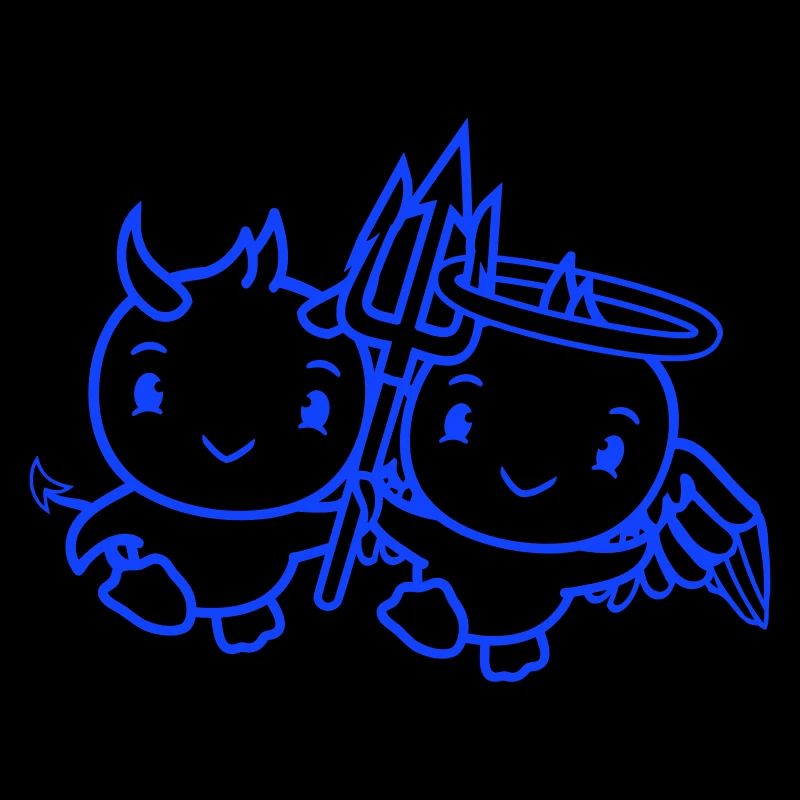 Oiseaux, Ange, Ciel, Diable, Cornes, Satan, Enfer, Mal