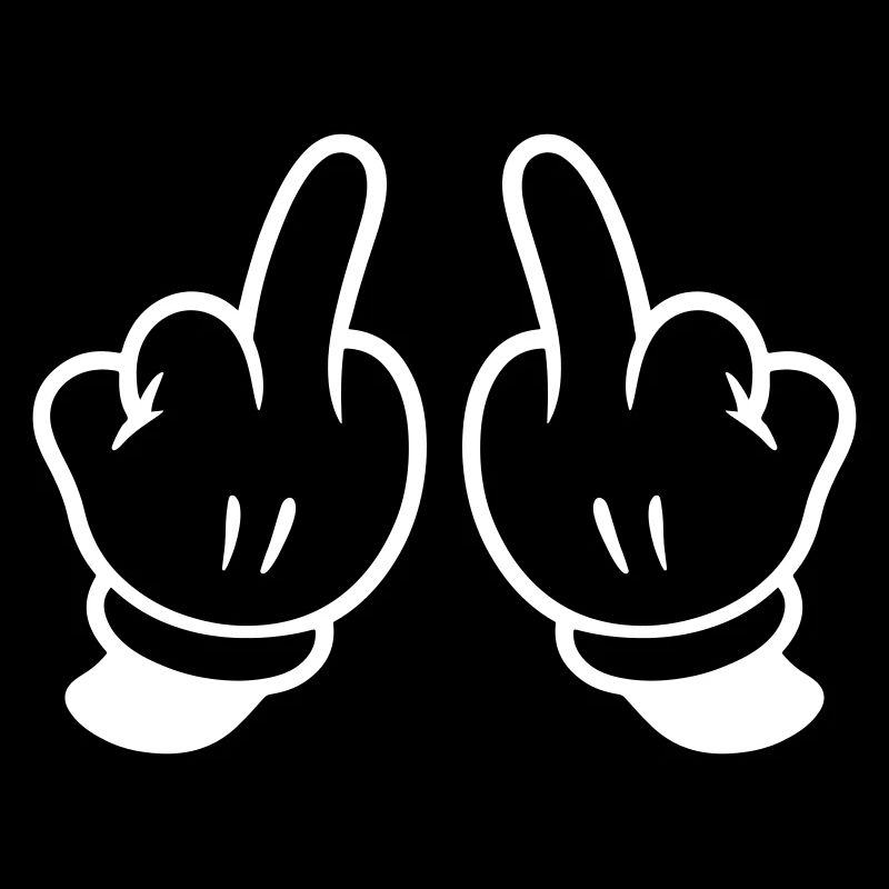 Mittelfinger Hand Frech