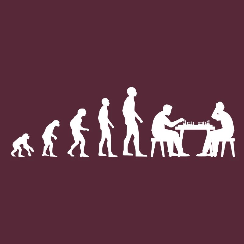 Schach Evolution Geschenk