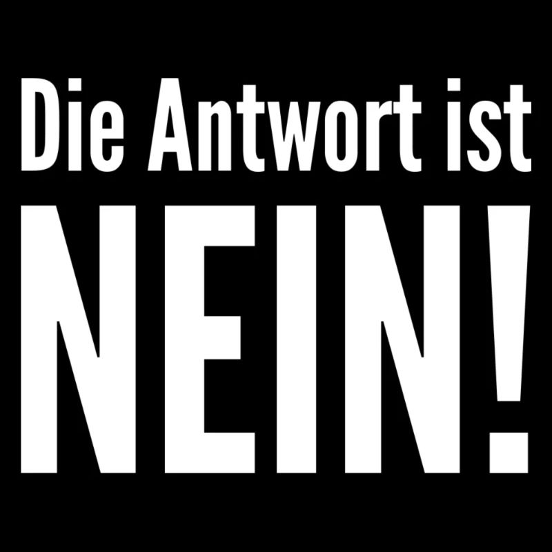 Antwort Nein