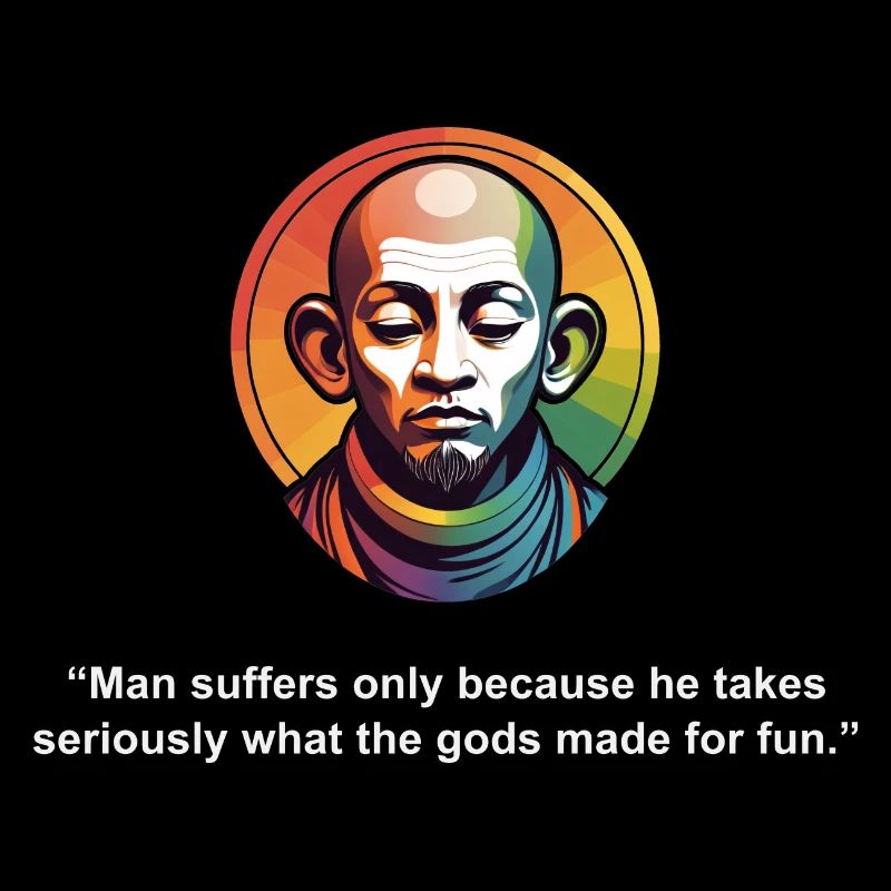 L’homme ne souffre que parce que | Citation Zen