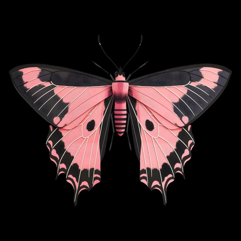 Papillon rose