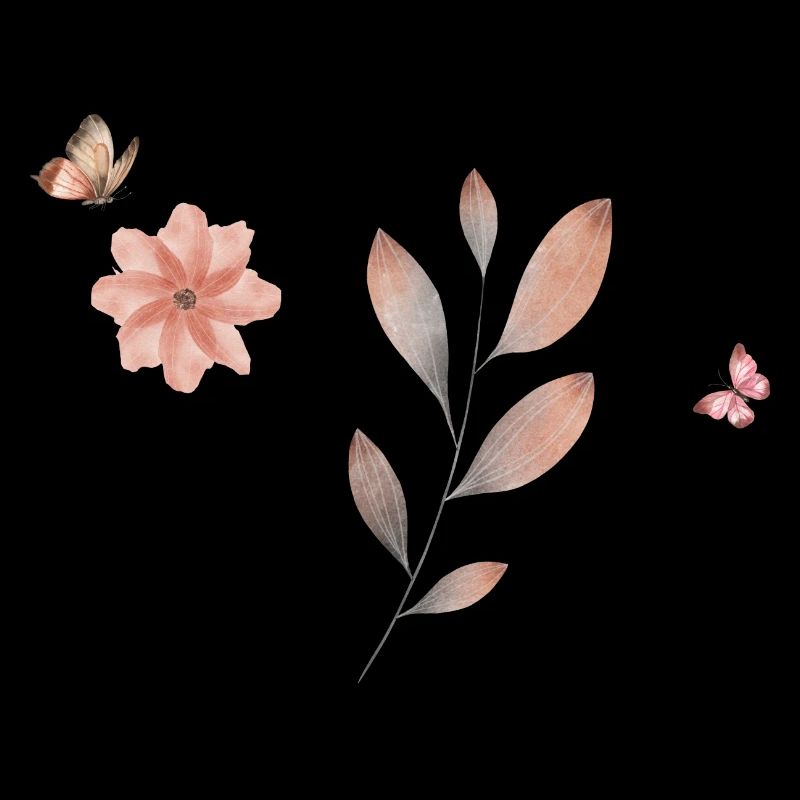 Buchstabe M Wildblumen Aquarelle