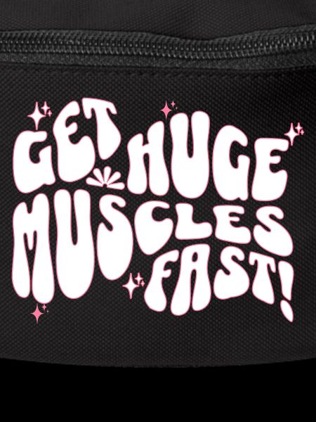 Big Muscles Fun Slogan Design