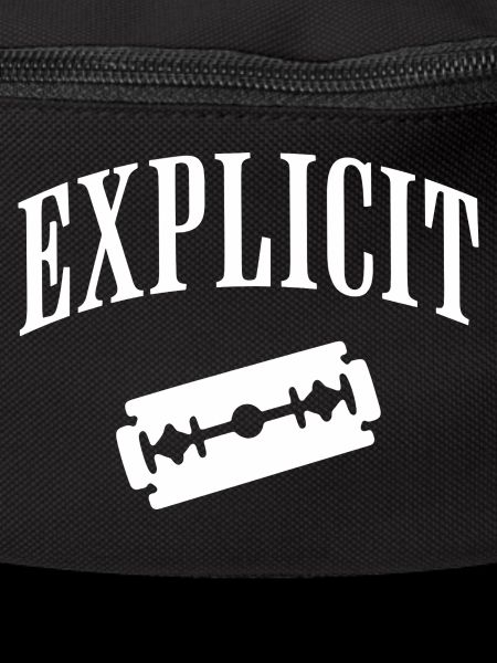 Explicit razor blade motif
