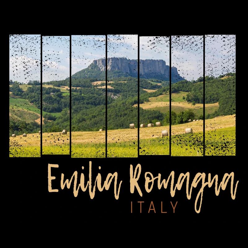 Emilia-Romagna in Italien Panorama Souvenir