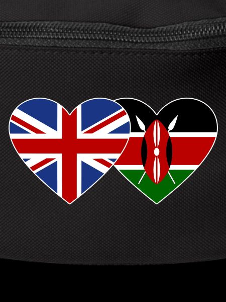 Angleterre Kenya Flag Heart