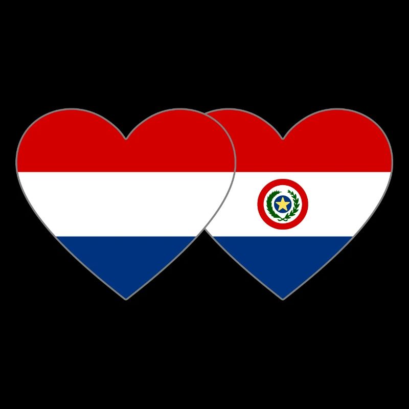 Drapeau du cœur du Paraguay