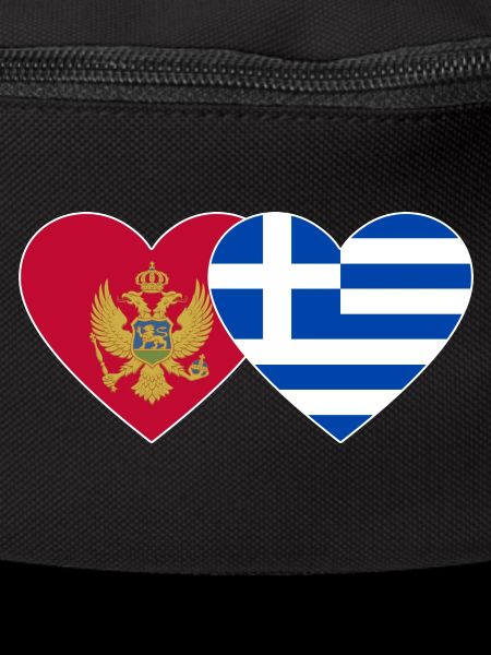 Monténégro Grèce drapeau