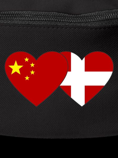 China Denmark Heart Flag