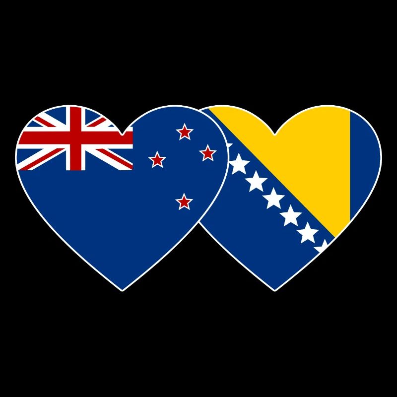 Neuseeland Bosnien Flagge
