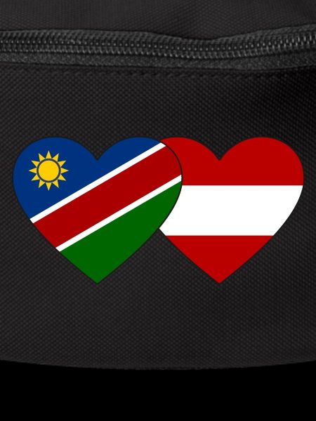 Namibia Austria Flag Heart