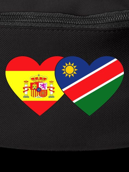 Spain Namibia Flag Heart