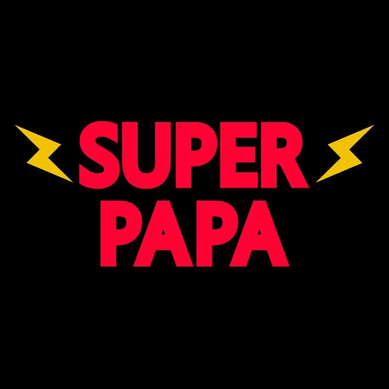 SUPER PAPA VATERTAGSGESCHENK MANN HELD HERO DADDY
