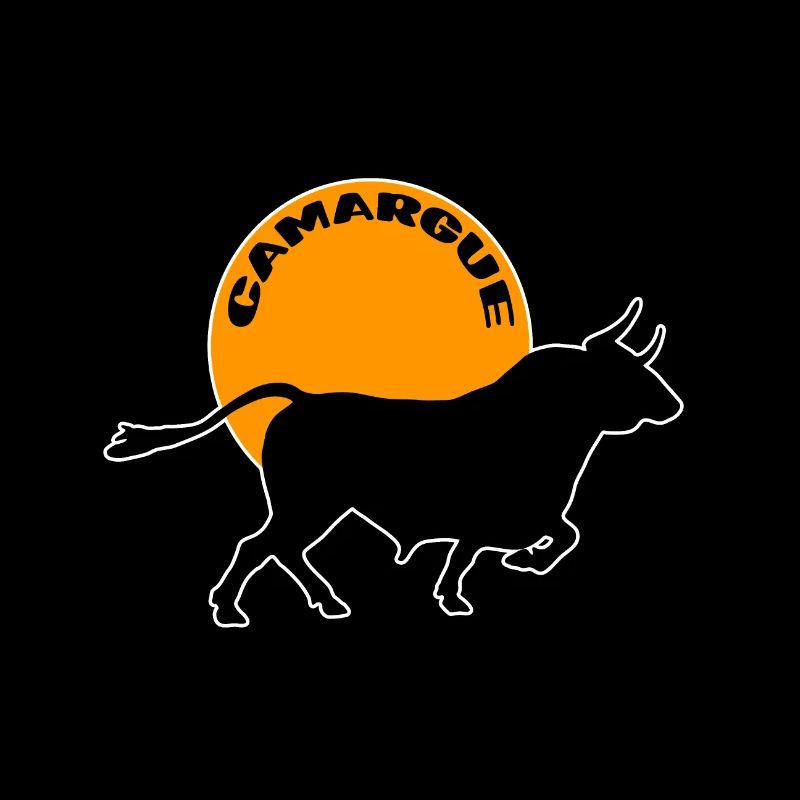 Camargue Bull sunset