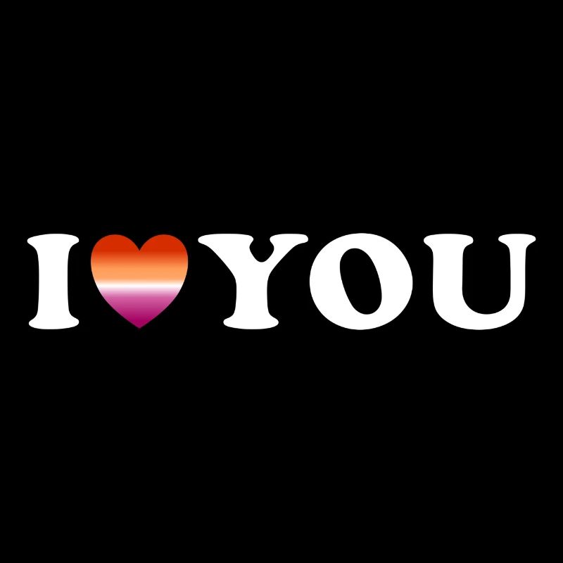 Ich liebe dich lesbisches Paar