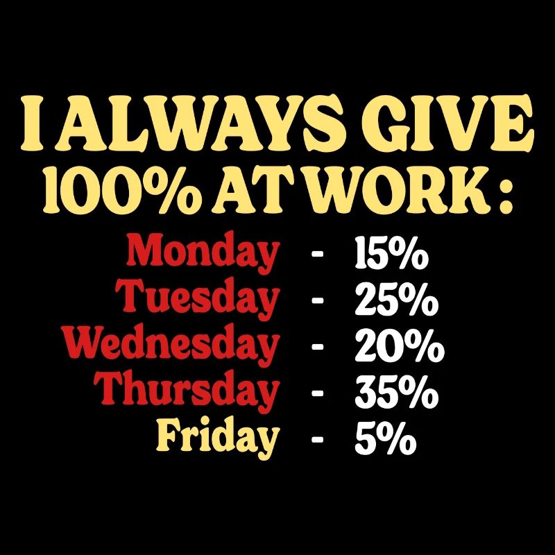 100% Au Travail Citation Drôle Travail Bureau