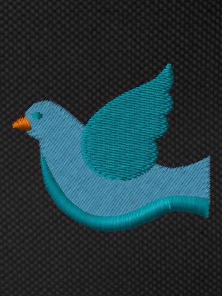 Dove embroidered