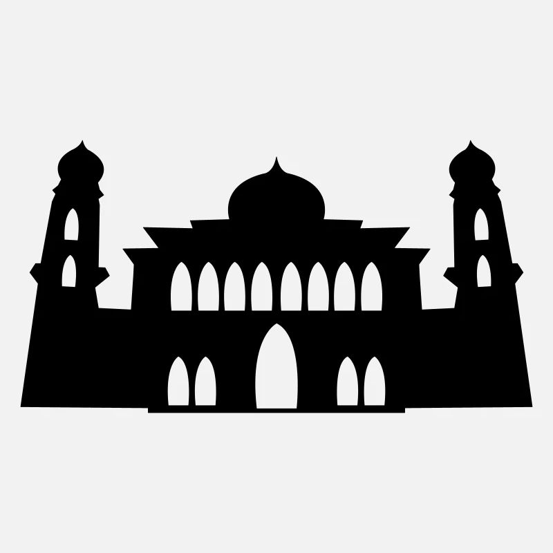 mosquée, silhouette