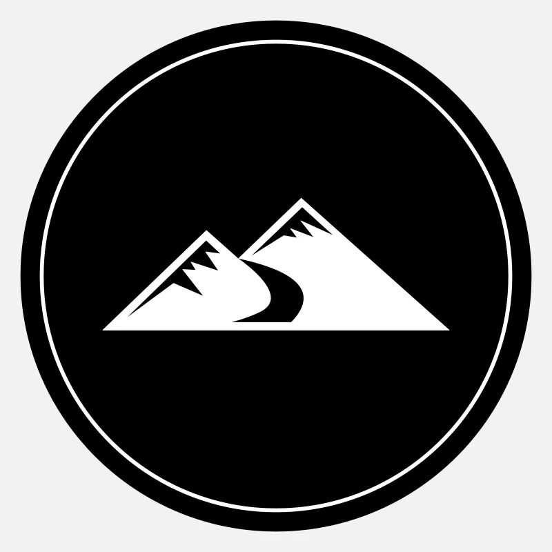 Mountains Icon Circle