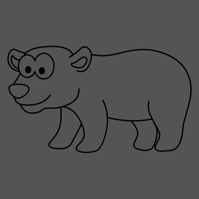 Eisbär Comic Tier