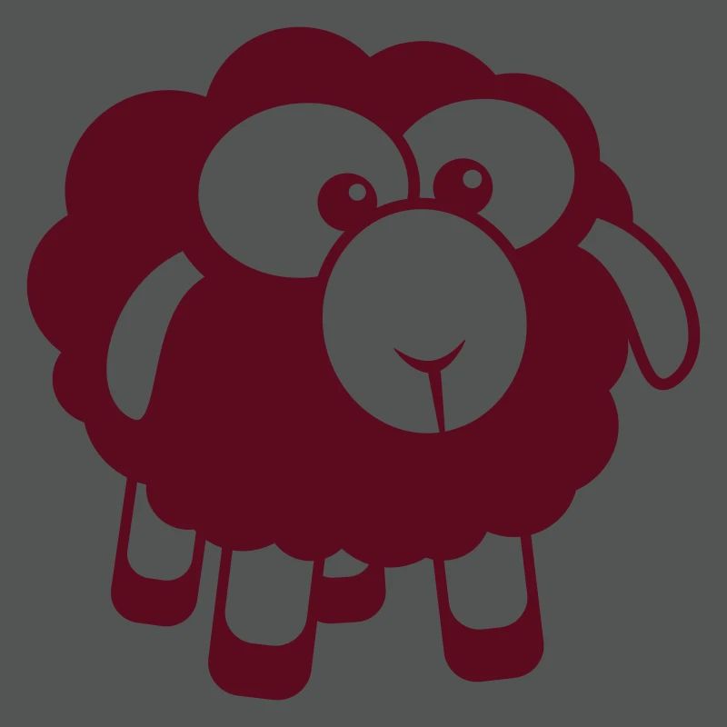 Black Sheep Small Cute Cute Lamb Cool Comic