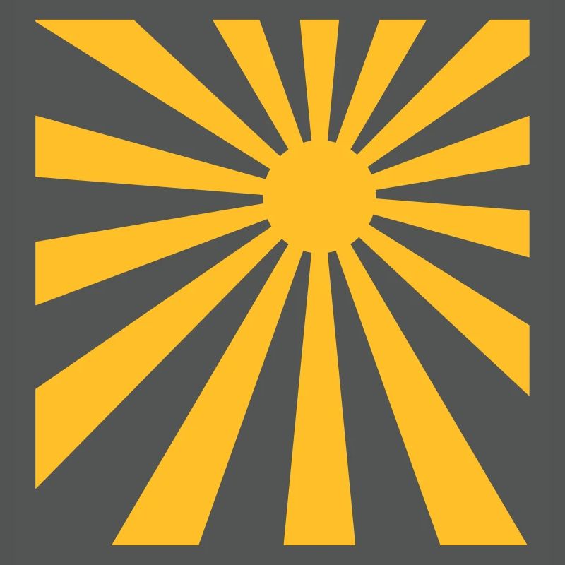 Sun rays rectangle design