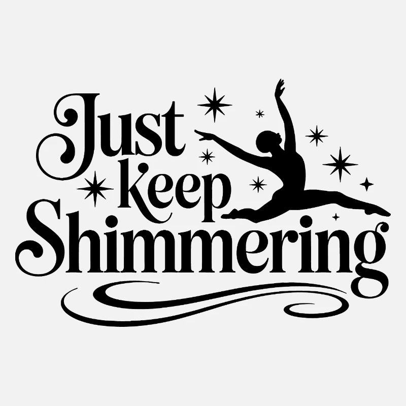 Schimmern Sie einfach weiter Synchronschwimmer