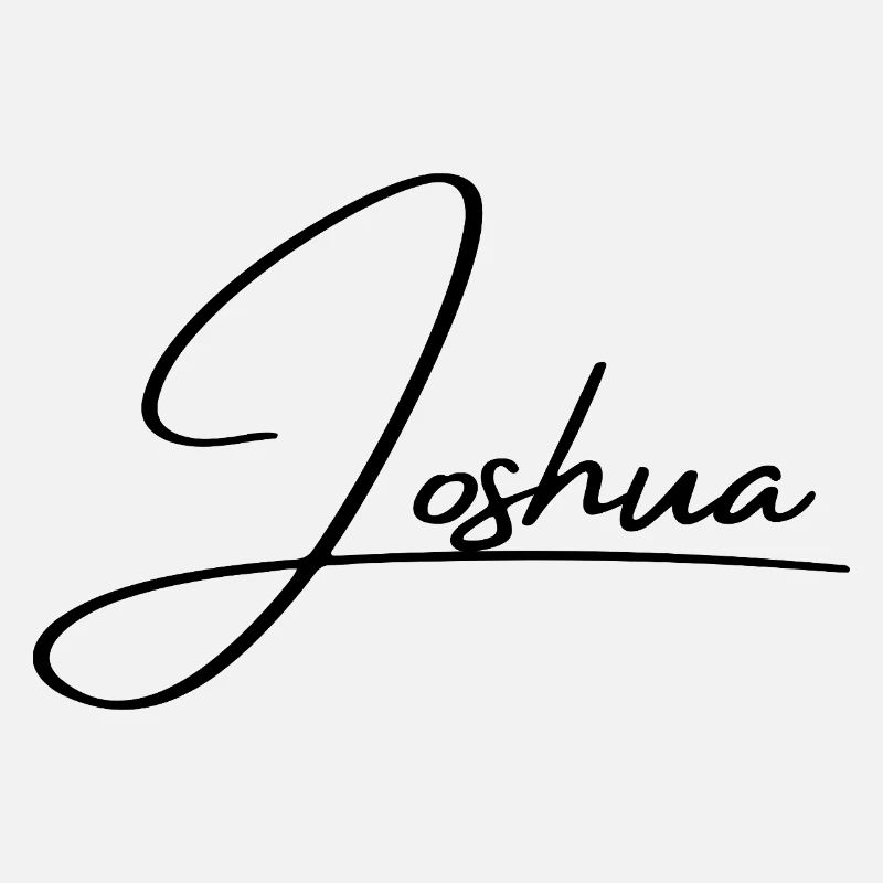 Nom de Josué - Écriture cursive élégante