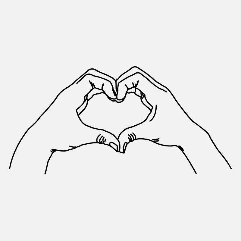 Geste de la main AMOUR