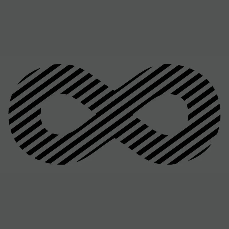 Infinity sign - pattern stripes