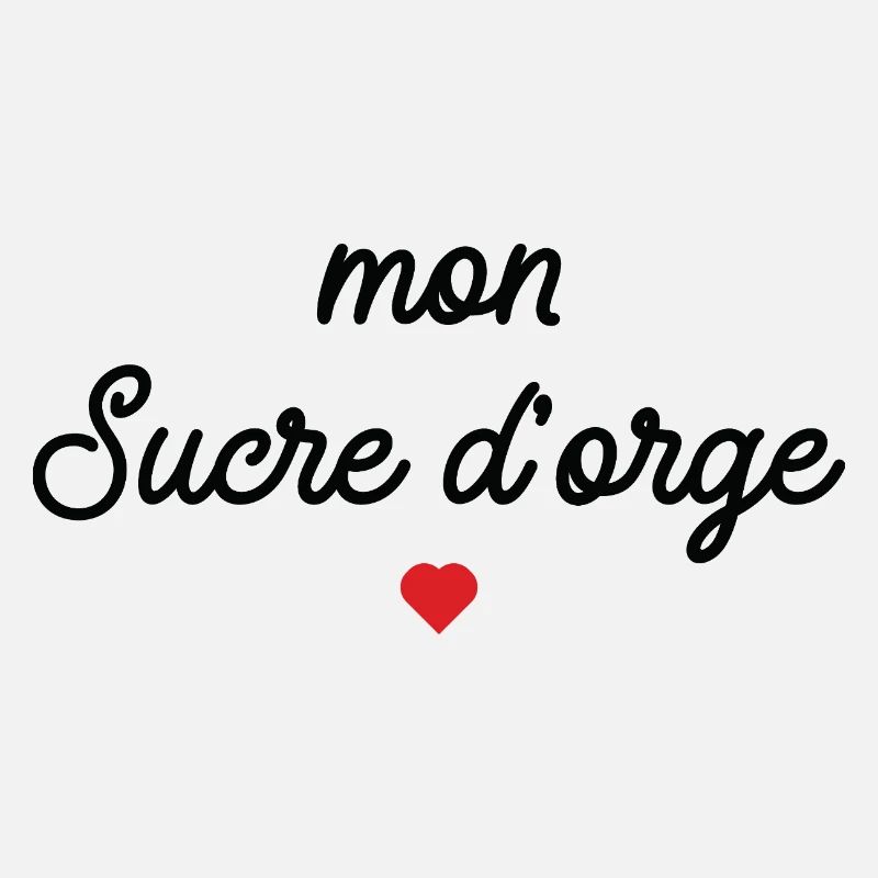 Mon Sucre d'Orge Script Cœur Rouge