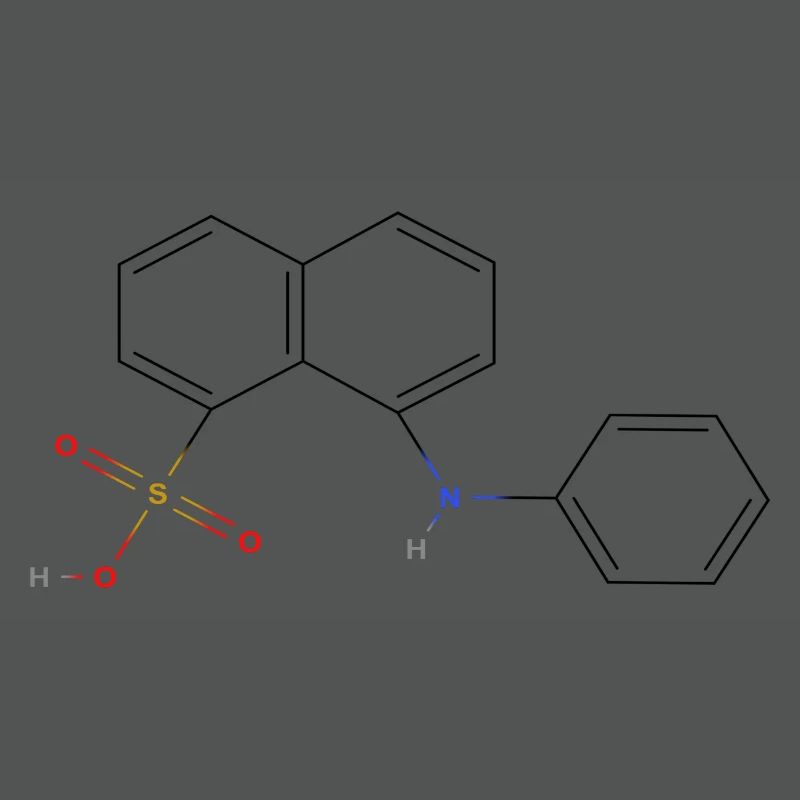 Molécule de lipase - Formule structurale colorée