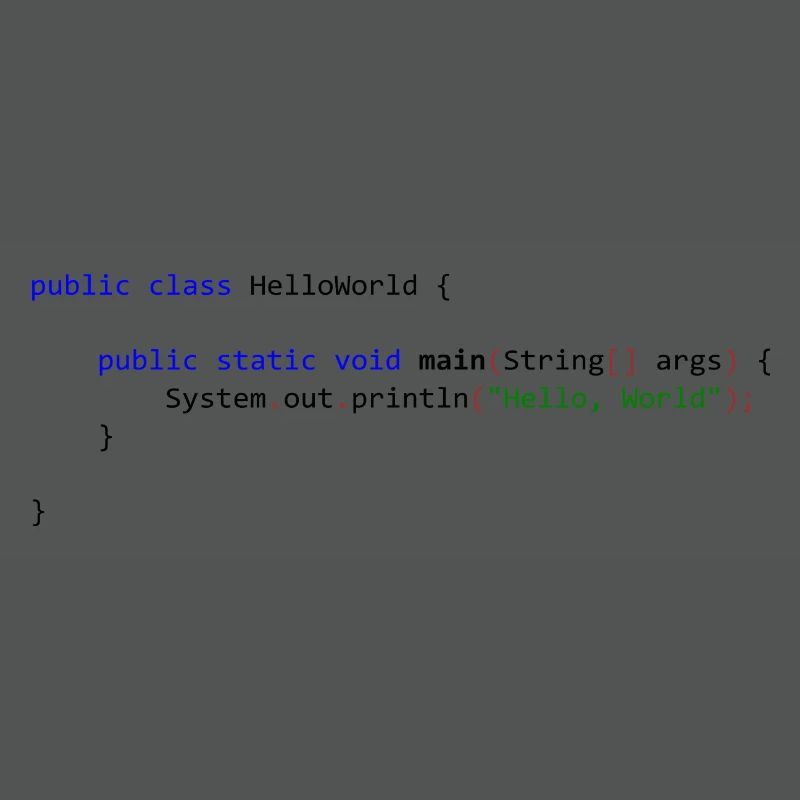 Hello World in Java