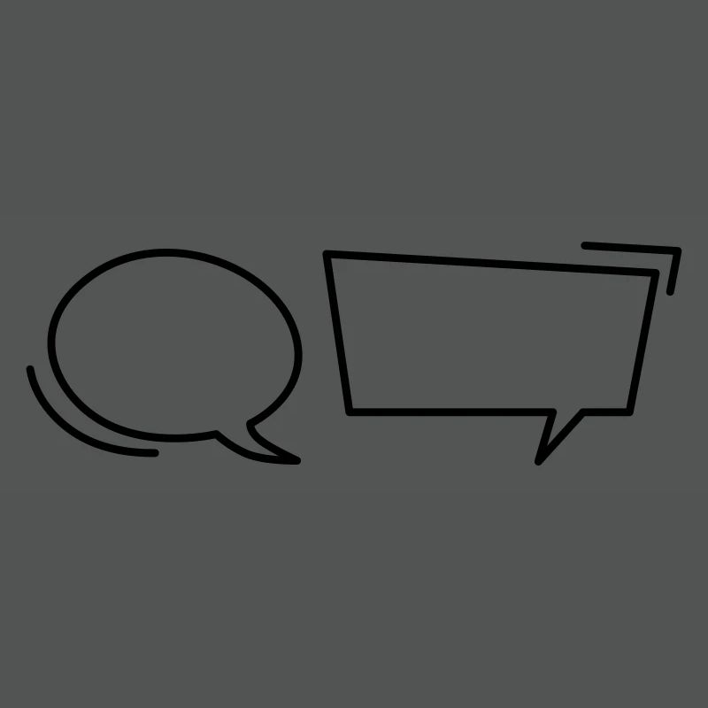 Comic speech bubbles