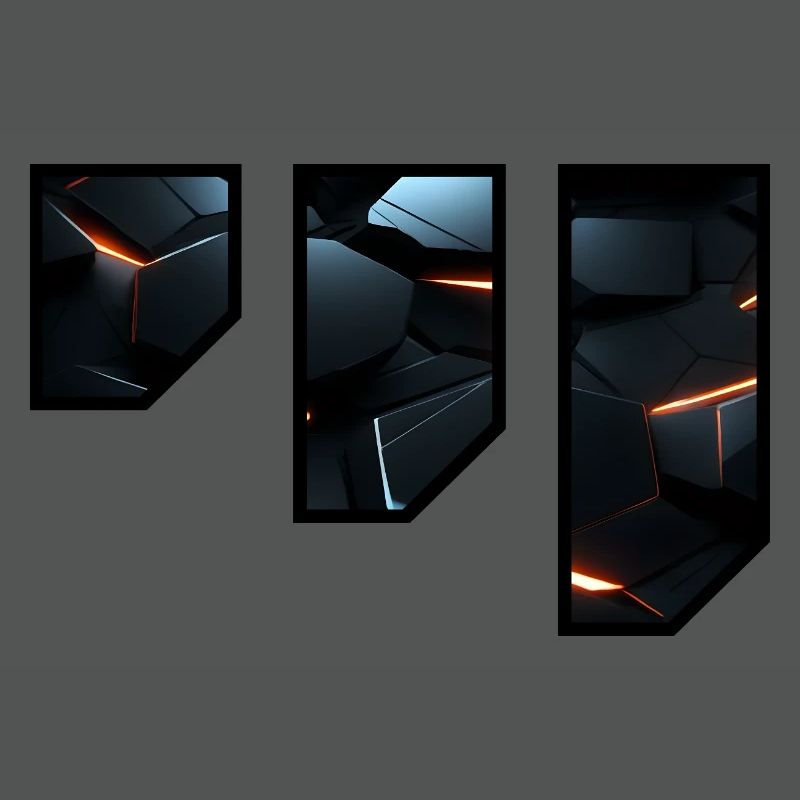 Futuristic Geometric Light Pattern