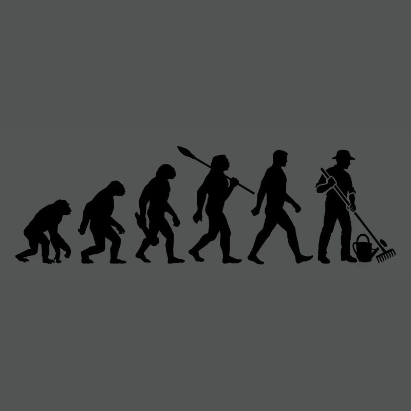 Evolution - Gärtner - Garten - Gartenarbeit